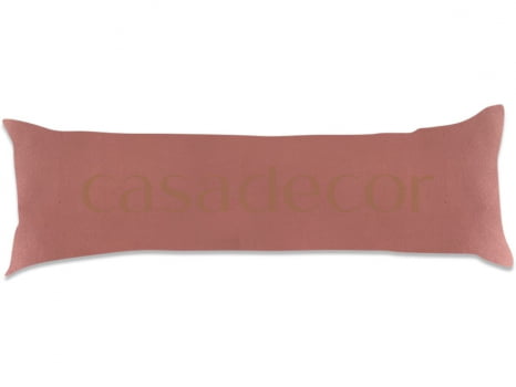 Almofada de Corpo para cabeceira - HUG Veludo Rosé